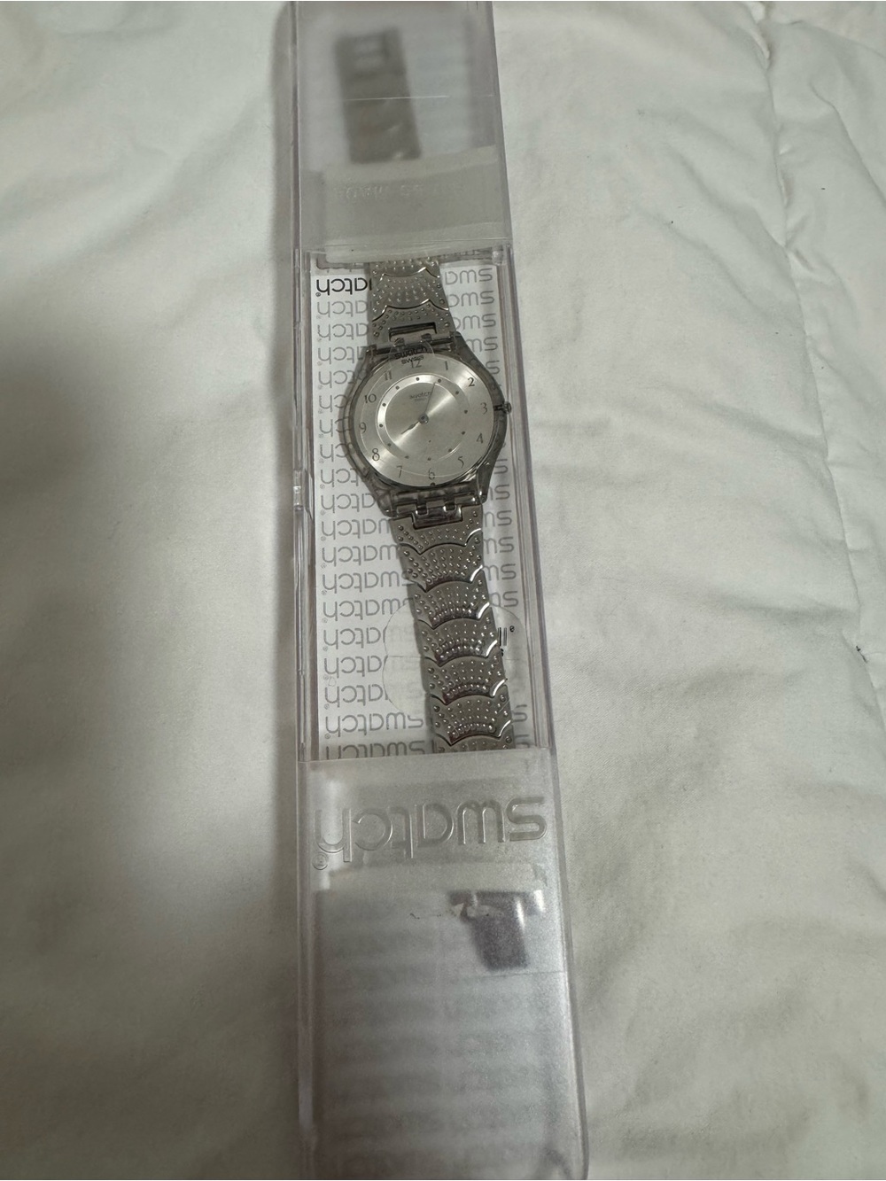 NEW Swatch Silver Stainless Steel Watch